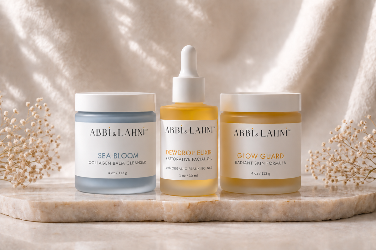 The Essential Ritual - Sea Bloom™ · Dewdrop Elixir™ · Glow Guard™