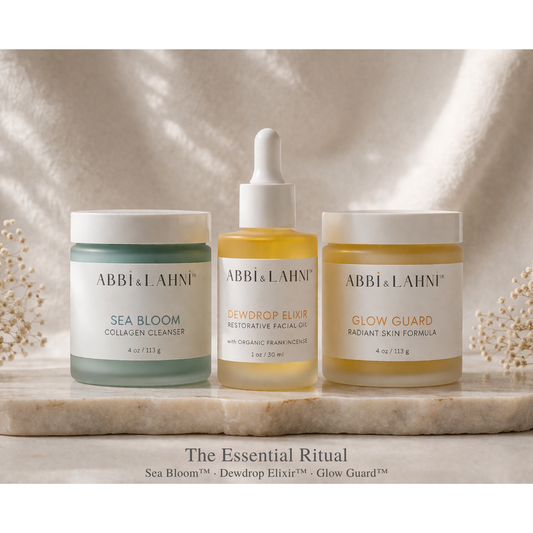 The Essential Ritual - Sea Bloom™ · Dewdrop Elixir™ · Glow Guard™